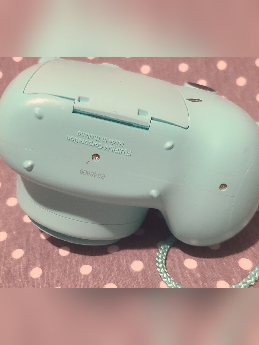 Fujifilm Instax Mini 7+ Instant Camera - Seafoam Green - W/ Strap - Tested Works - Picture 7 of 9